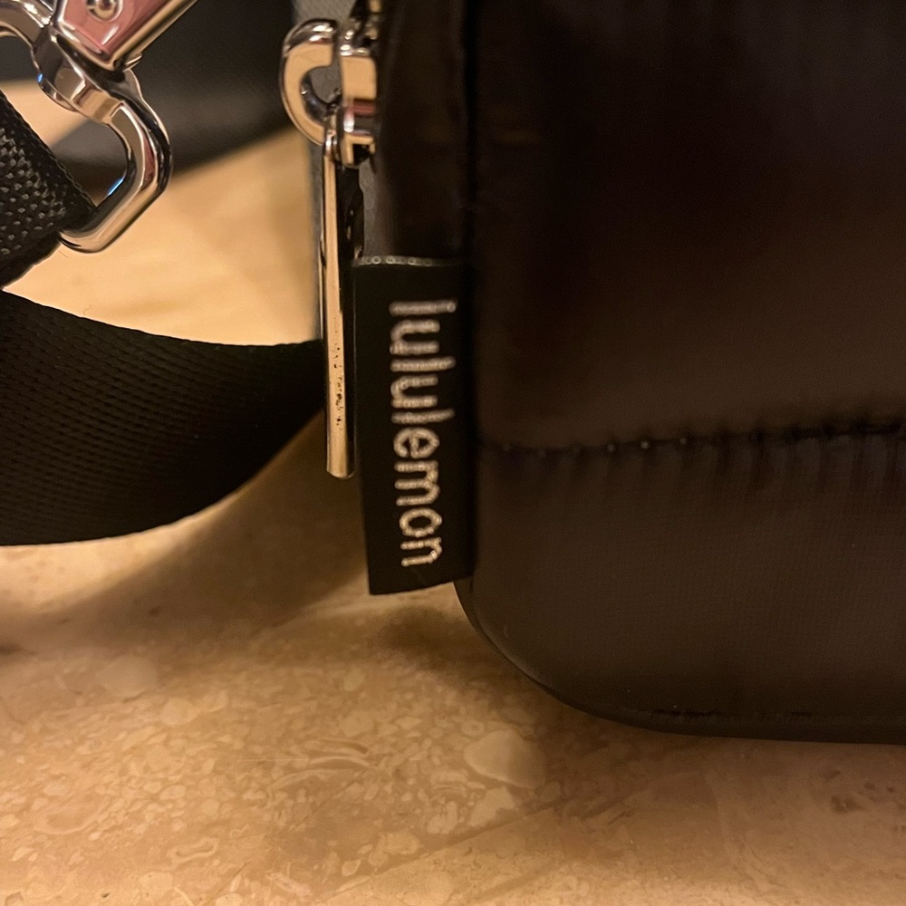 Lululemon Black Zip-Top Bag